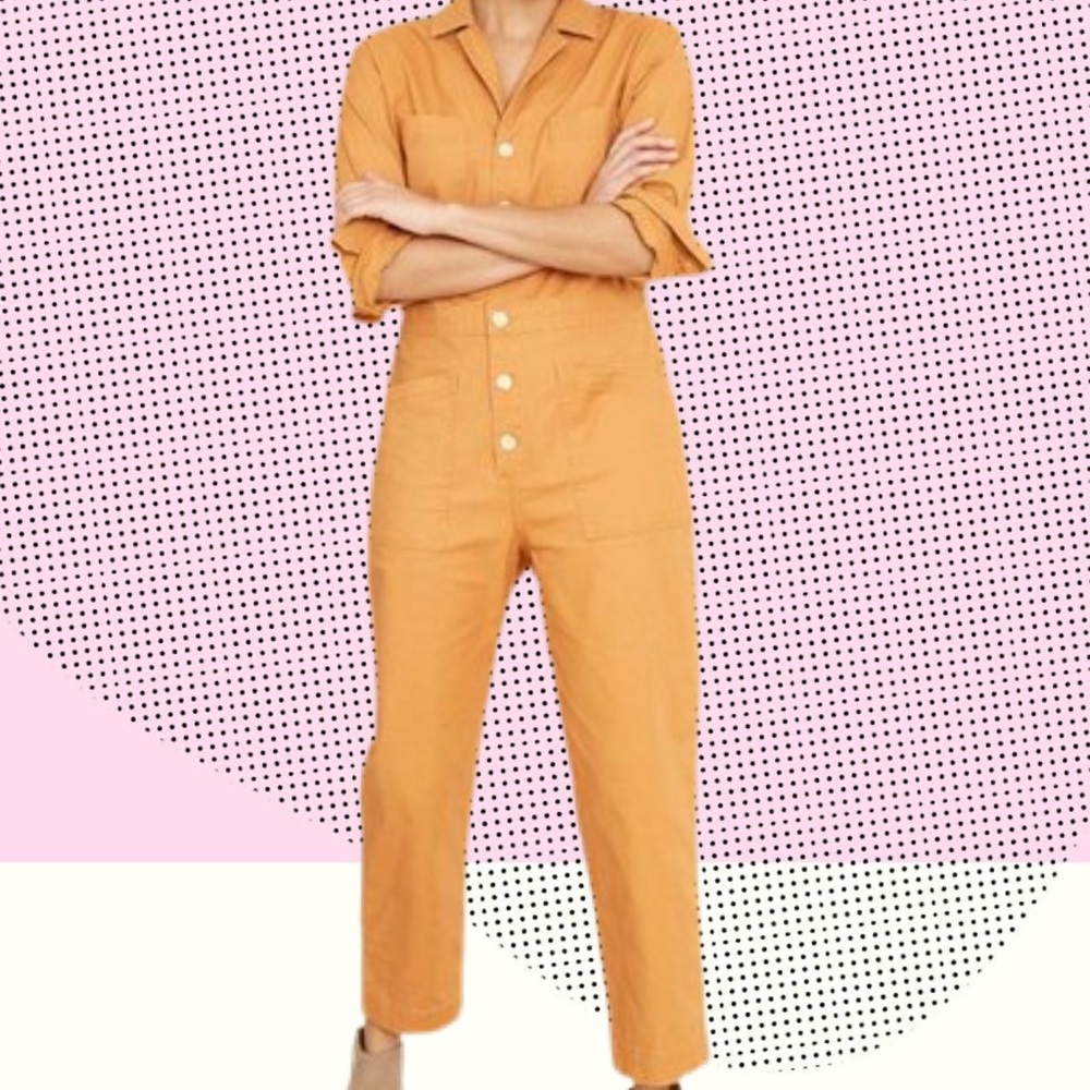 Spicy Mustard Yellow Jumpsuit Sz. 4